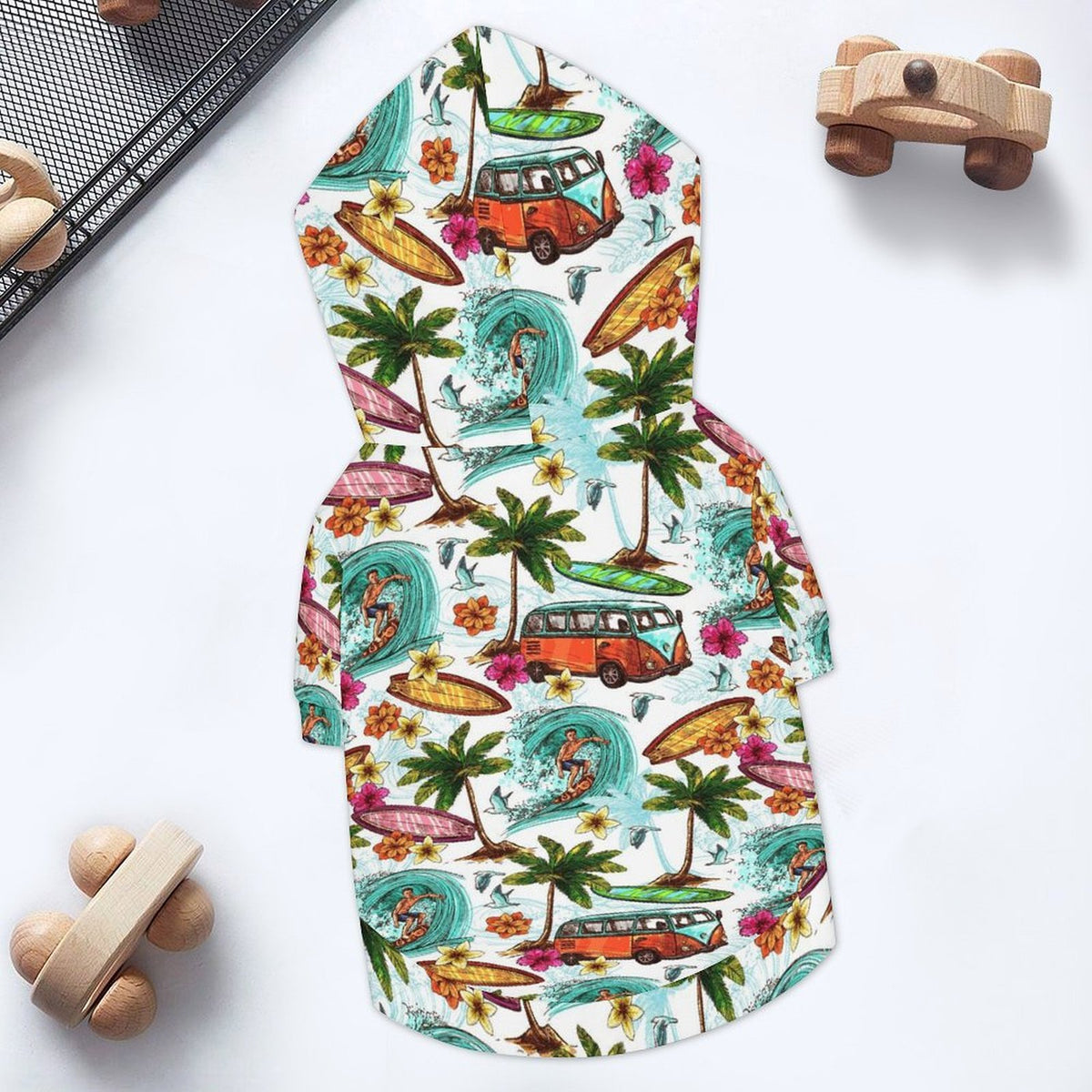 Surfing Safari Pet Hoodie (Small Size)