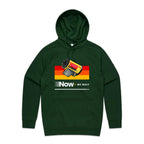 Camera Film, Now We Wait Men's AS Colour Hoodie Forest Green Mens Hoodie Printed In Australia Retro