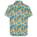 Pineapple Coconut Women's Short-Sleeve Button Up Shirt Women's Short-Sleeve Button Up Shirt Food Printed Offshore