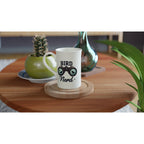 Bird Nerd - White 10oz Porcelain Slim Mug Porcelain Mug Globally Fulfilled