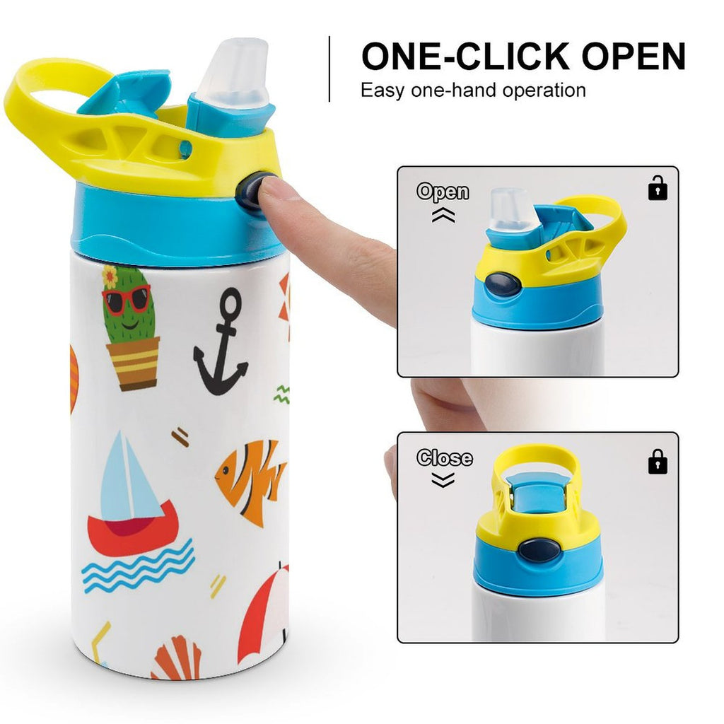 Beach Time - Little Kids Water Bottle Little Kids Water Bottle Printed Offshore Summer