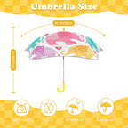 Cute Cartoon Elephants Kids Safe Round Corner Umbrella Kids Safe Round Corner Umbrella animal Printed Offshore