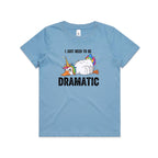 Dramatic Unicorn Goose Kid's AS Colour T-shirt Carolina Blue Kids Youth T-shirt animal Printed In Australia