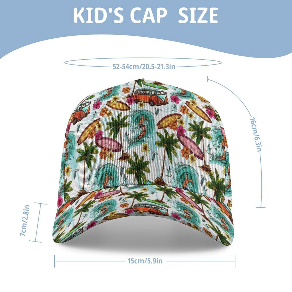 Surfing Safari Kids Baseball Cap