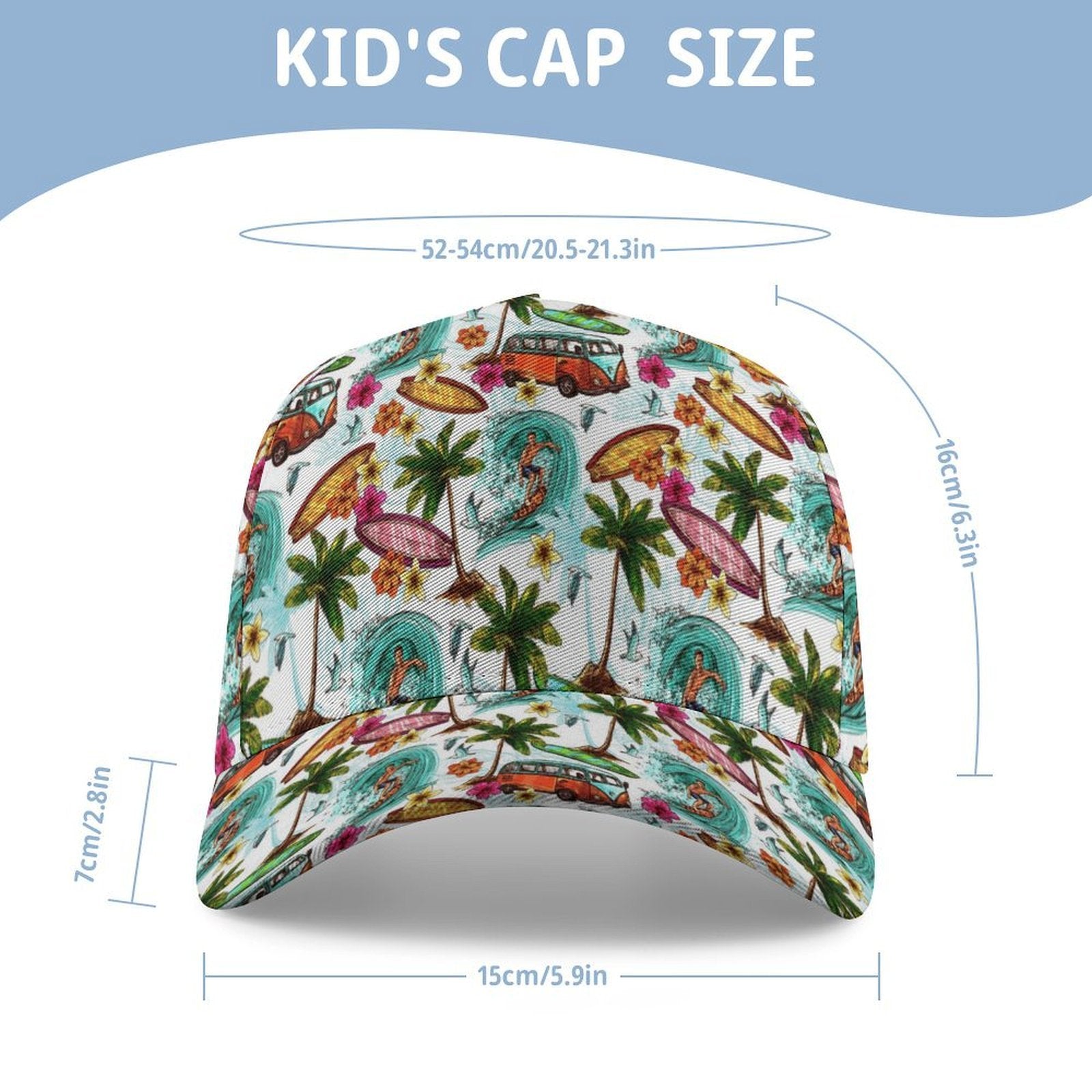 Surfing Safari Kids Baseball Cap