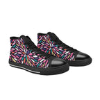 Colour Burst - Kids High Top Canvas Shoes