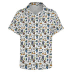 All About Space Women's Collared Pocketless Short Sleeve Shirt