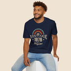 Turning 50 Vintage 1976 Aged To Perfection Unisex T-Shirt Unisex Adult T-shirt Birthday Globally Fulfilled