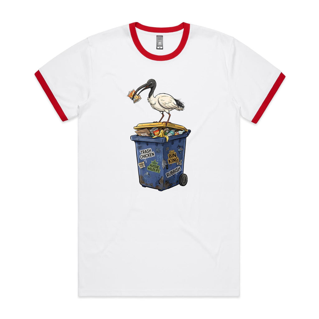 Bin Chicken Australian Ibis AS Colour Staple Ringer Tee