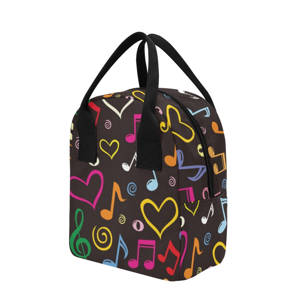 Musical Notes - Zipper Lunch Bag Zipper Lunch Bag Printed Offshore