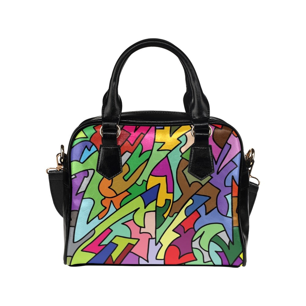 Bright Abstract - Shoulder Handbag (Model 1634) One size Shoulder Handbags (1634)