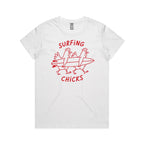 Surfing Chicks Women's AS Colour T-shirt