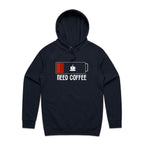 Need Coffee - Mens Hoodie Navy Mens Hoodie Coffee Printed In Australia
