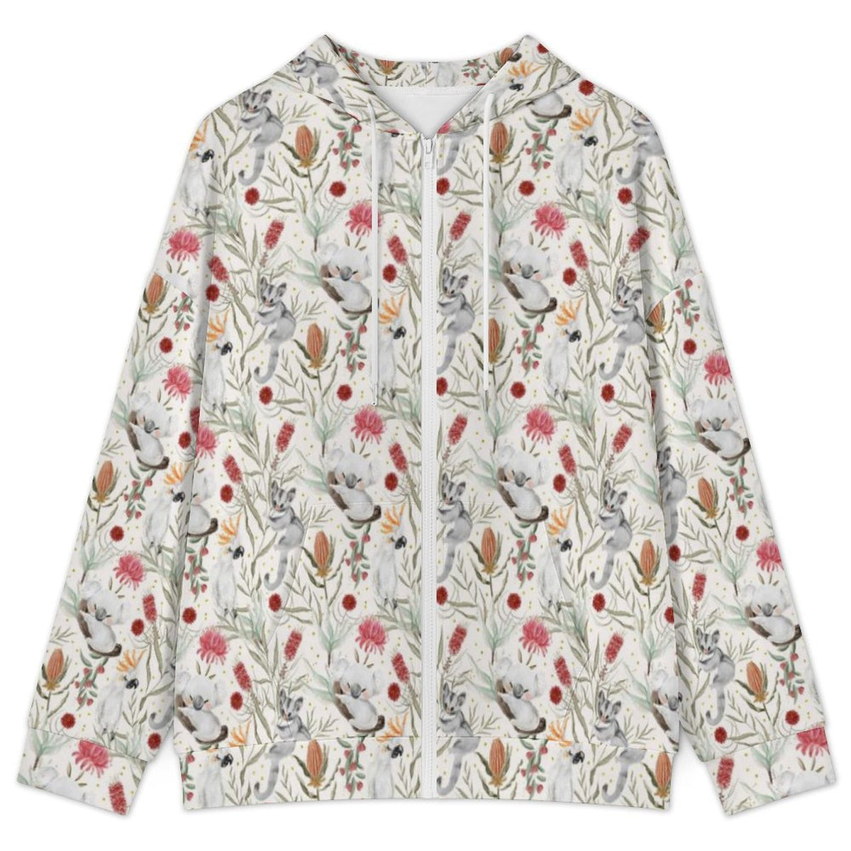 Australian Plants And Animals Women's Full-Zip Hoodie