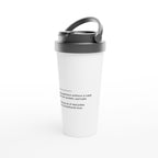 Dad Definition 2 - White 15oz Stainless Steel Travel Mug Travel Mug Dad Globally Fulfilled