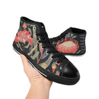 Australian Waratah Flower - Women's High Top Canvas Shoes
