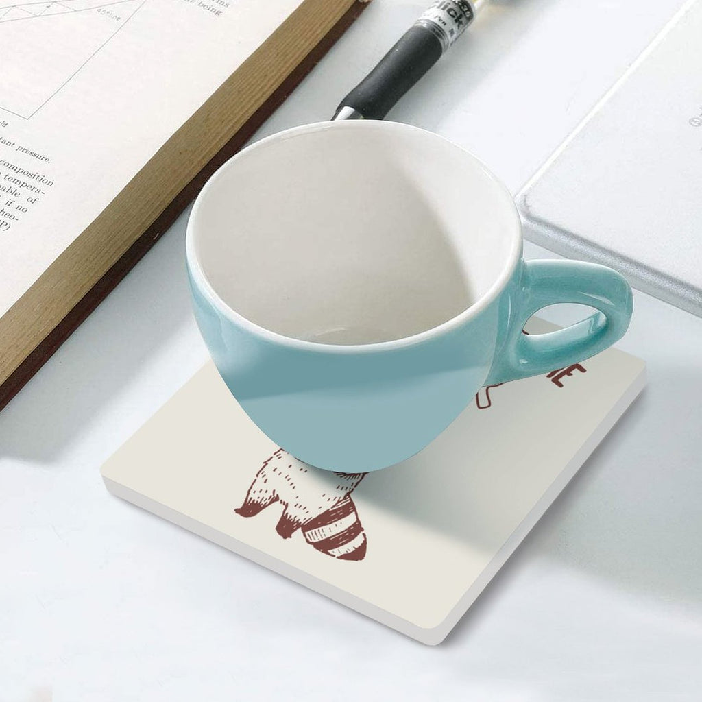 Coffee Makes Me Nicer - Ceramic Coasters (Square) Ceramic Coasters Coffee Printed Offshore