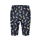 Chess Pattern - Women's Bike Shorts With Side Pockets Women's Bike Shorts Chess Games Printed Offshore