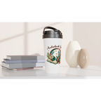 Audiobook Girlie - White 15oz Stainless Steel Travel Mug Travel Mug Globally Fulfilled Reading