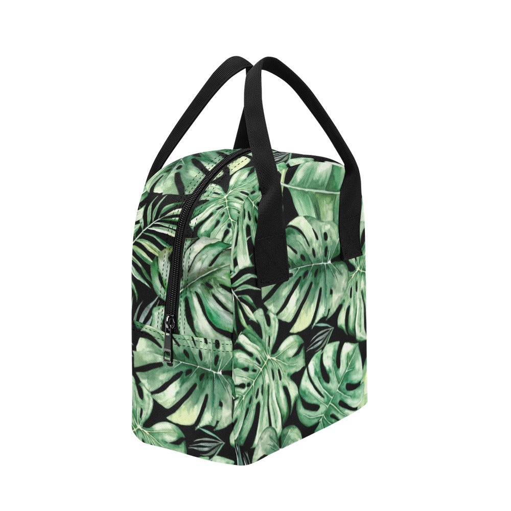 Jungle Leaves - Zipper Lunch Bag Zipper Lunch Bag Printed Offshore