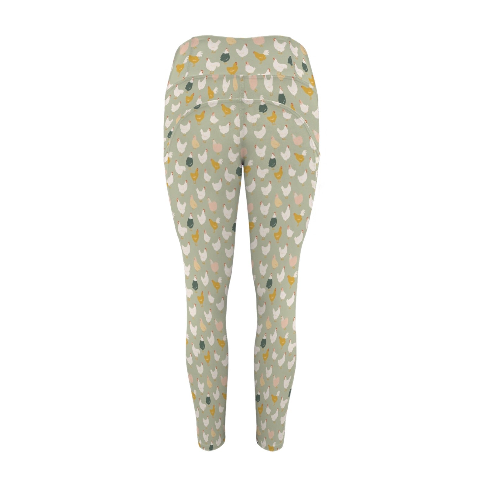 Chicken Life Women's High Waist Pockets Yoga Leggings Women's High Waist Pockets Yoga Leggings animal Printed Offshore