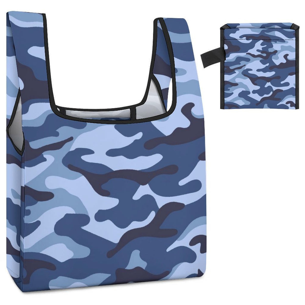 Blue Camouflage - Collapsible Shopping Bag