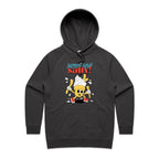 Sweet And Salty, Ice-cream And Fries - Womens Hoodie Coal Womens Hoodie Food Printed In Australia Summer