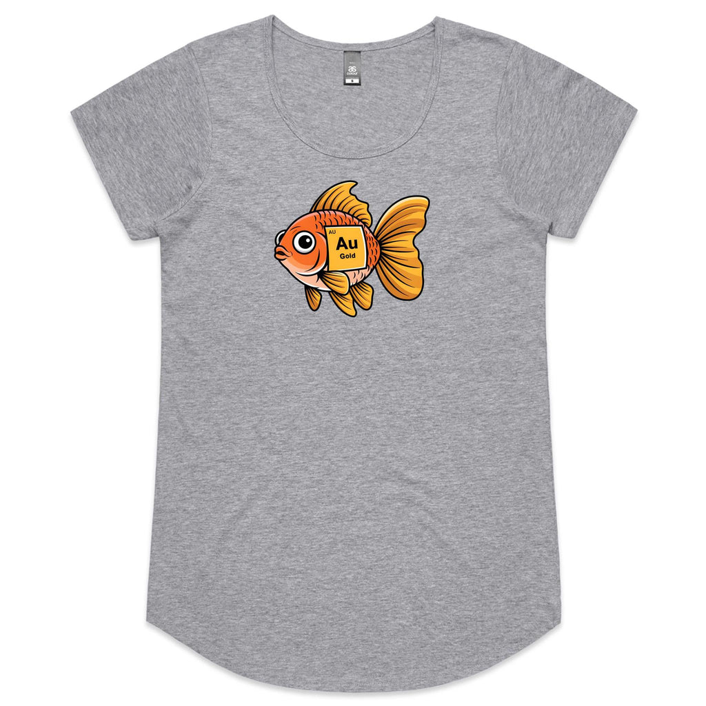 Gold Fish Periodic Table Women's AS Colour Scoop Neck T-Shirt
