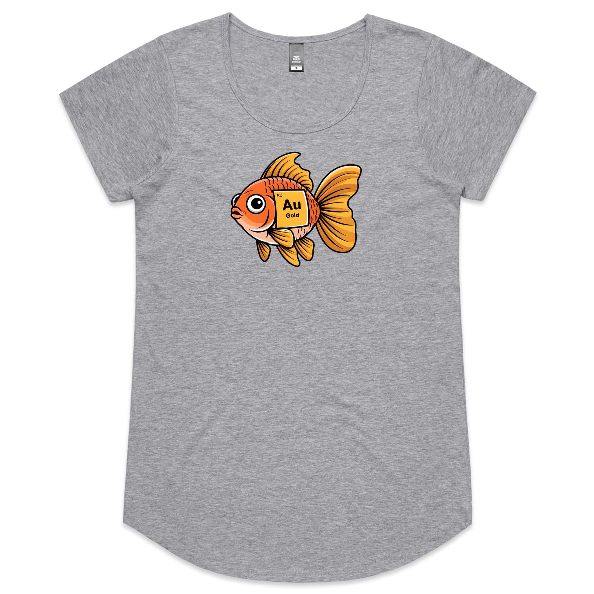 Gold Fish Periodic Table Women's AS Colour Scoop Neck T-Shirt