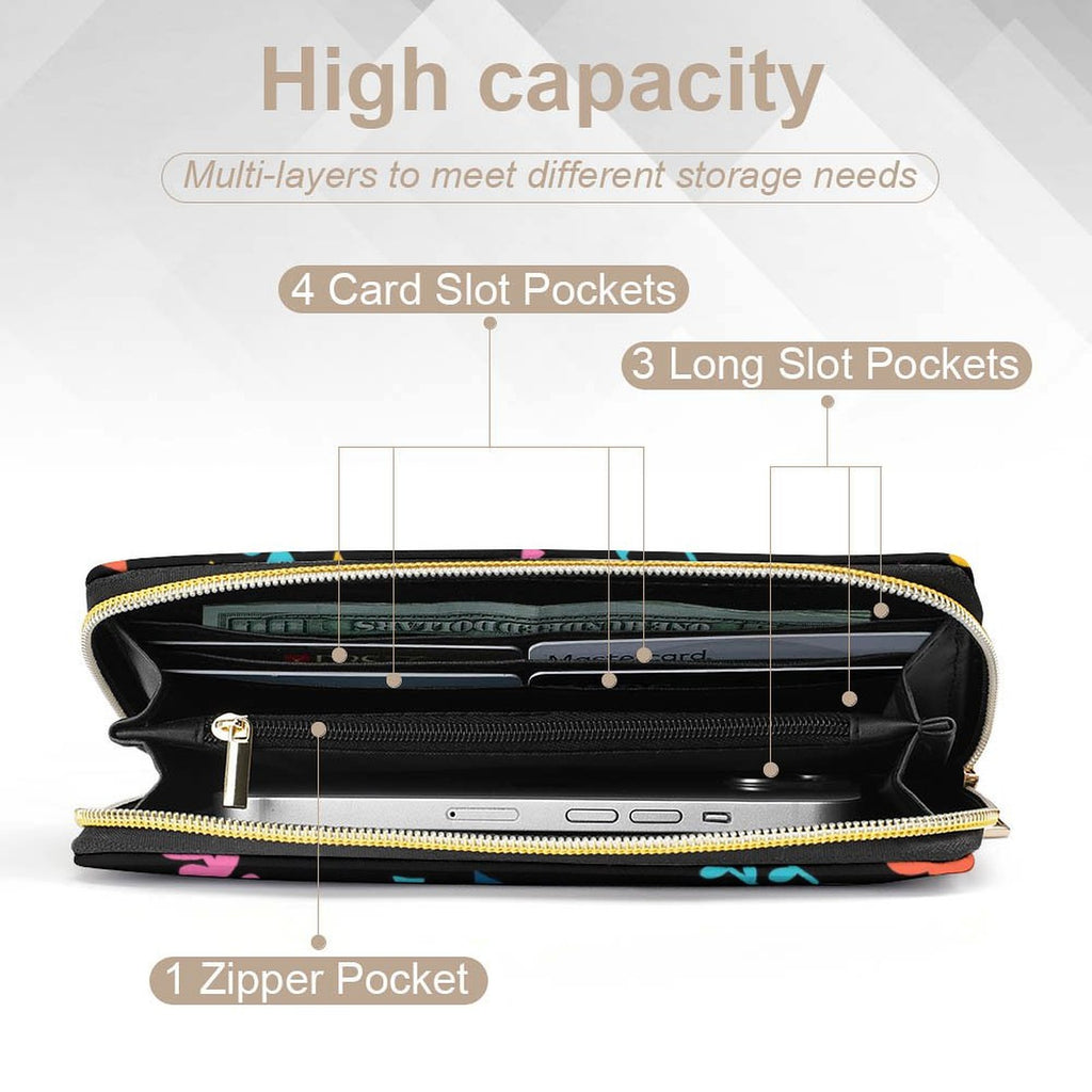 Rainbows and Flowers - PU Leather Wallet