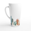 Coral Garden White Latte 17oz Ceramic Mug Default Title Latte Mug Globally Fulfilled