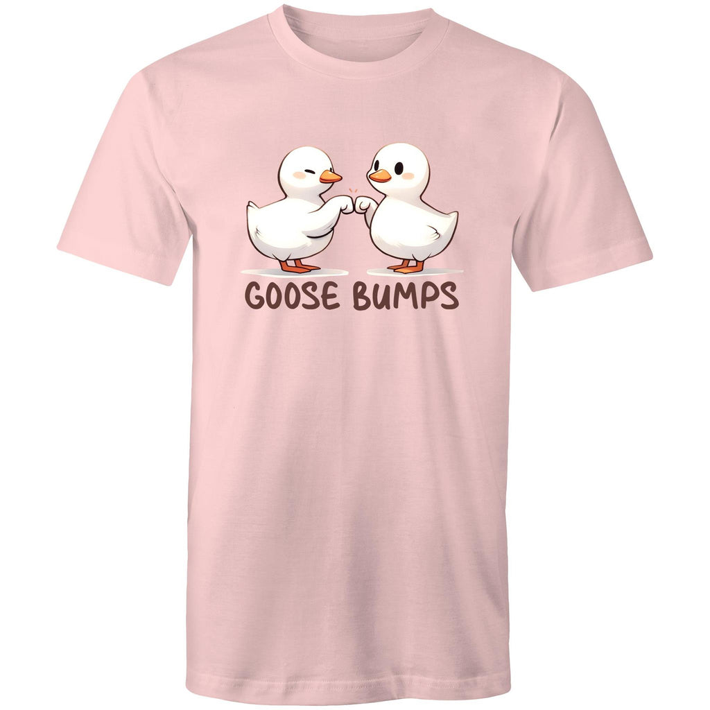 Goose Bumps - Mens T-Shirt Pink Mens T-shirt animal Printed In Australia