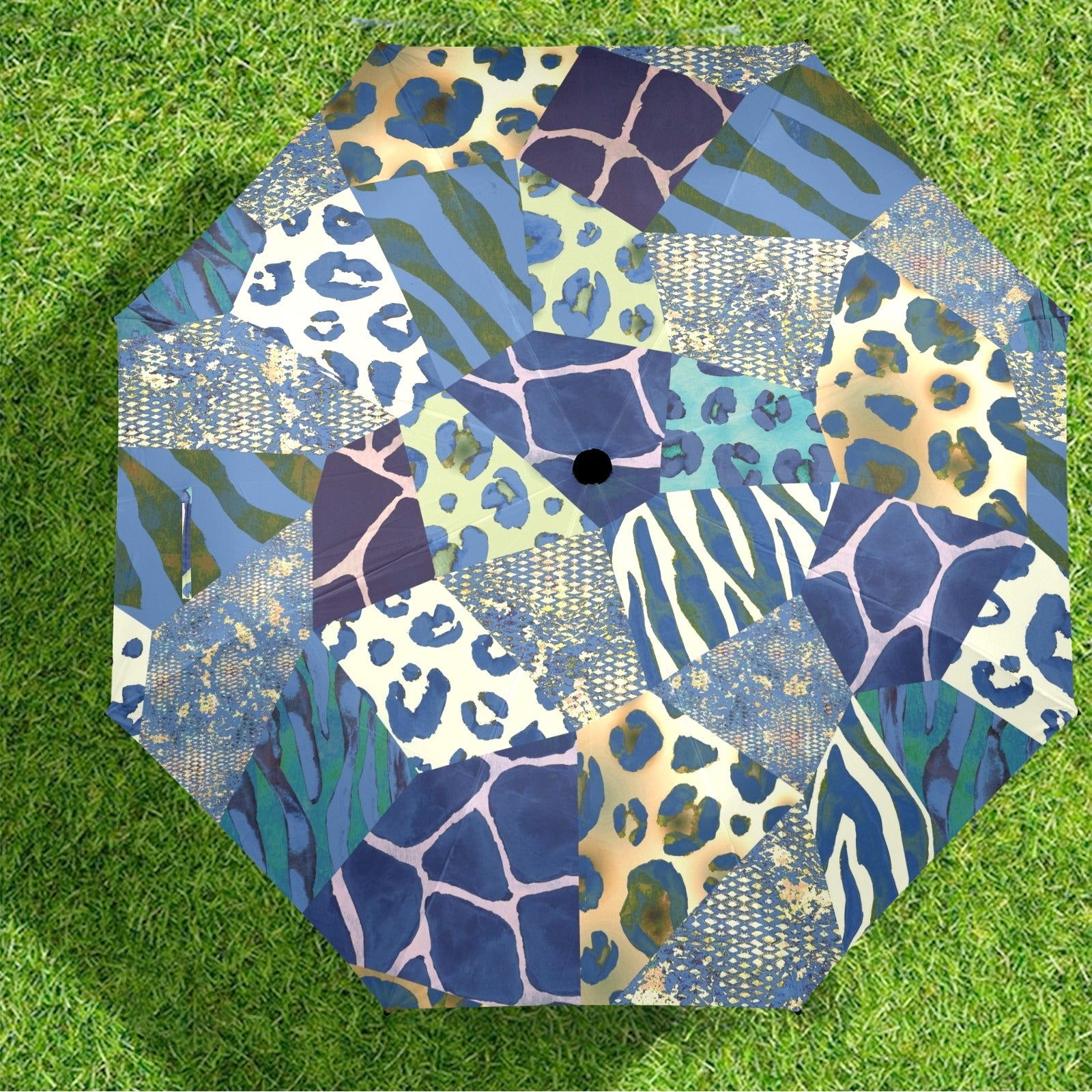 Animal Mosaic - Semi-Automatic Foldable Umbrella (Model U12) Semi-Automatic Foldable Umbrella (U12)