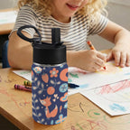 Cute Fox 12oz Kids Water Bottle with Straw Lid