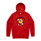 Keep On Moving - Mens Hoodie Red Mens Hoodie Fitness Positivity Printed In Australia