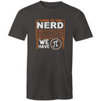Come To The Nerd Side, We Have Pi - Mens T-Shirt Charcoal Mens T-shirt Maths Printed In Australia Sci Fi