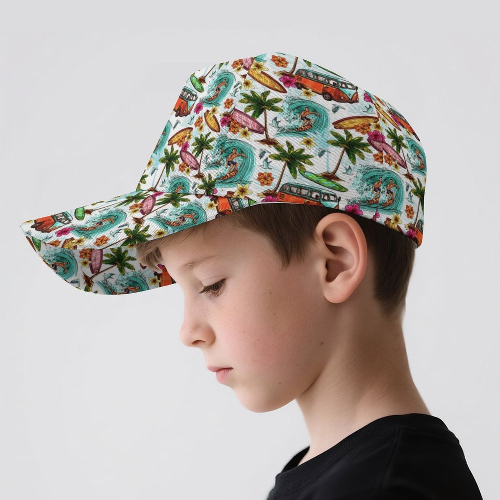 Surfing Safari Kids Baseball Cap