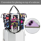 Floral In The Abstract Duffle Bag-Simple (Model 1715) Duffle Bag-Simple (1715)