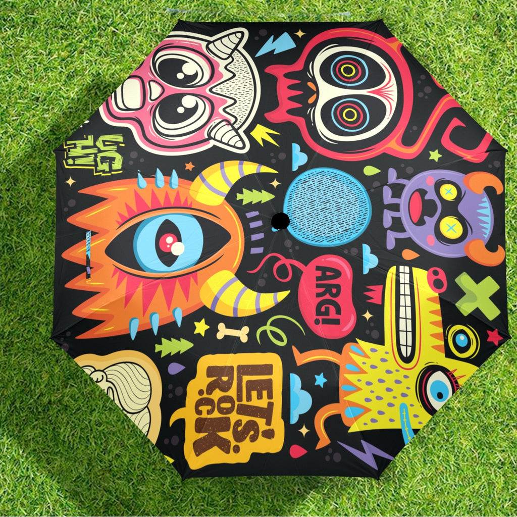 Monster Kids - Semi-Automatic Foldable Umbrella (Model U12) Semi-Automatic Foldable Umbrella (U12)