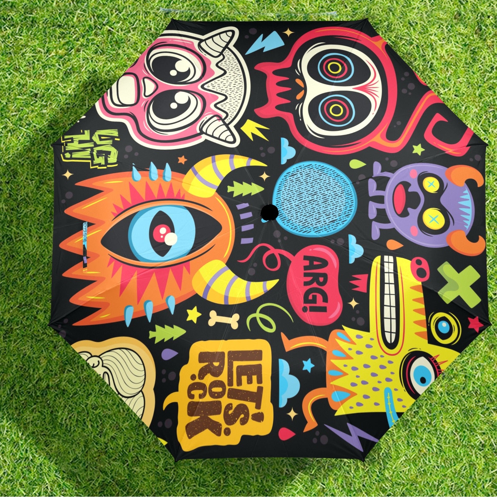 Monster Kids - Semi-Automatic Foldable Umbrella (Model U12) Semi-Automatic Foldable Umbrella (U12)