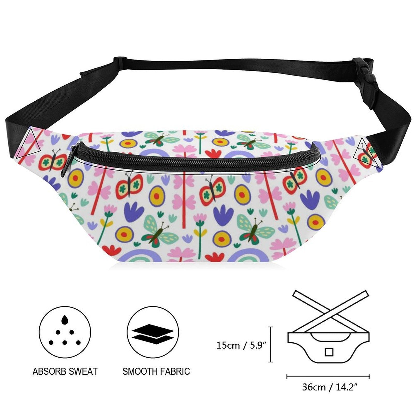 Rainbows And Butterflies - Bum Bag / Fanny Pack