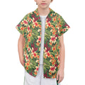 Vintage Hawaiian Floral Senior Kids Hawaiian Shirt