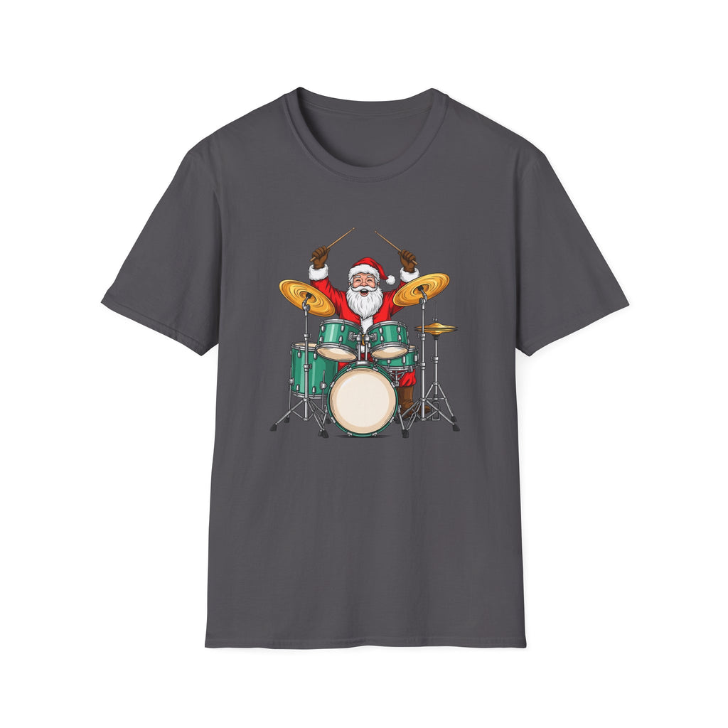 Drummer Santa - Unisex Softstyle T-Shirt