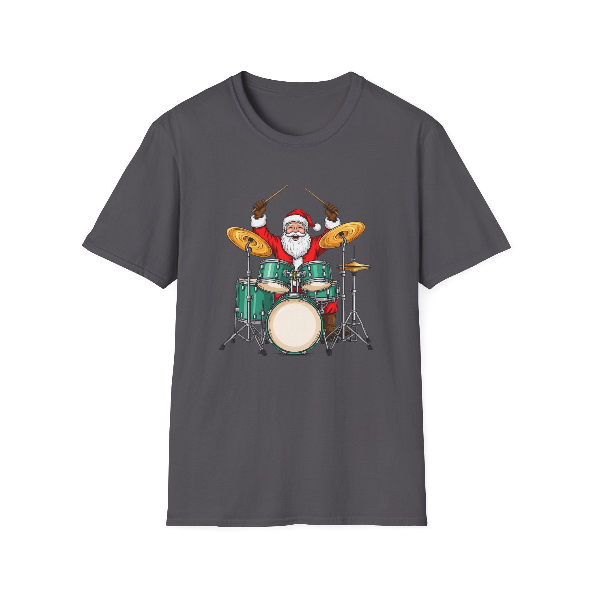 Drummer Santa - Unisex Softstyle T-Shirt