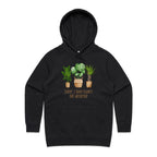 Sorry, I Have Plants This Weekend - Womens Hoodie Black Womens Hoodie Plants Printed In Australia
