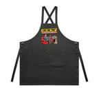 I Put The Pro In Procrastination, Retro Gentleman AS Colour Carrie Apron Coal One Size Apron comic Printed In Australia