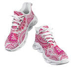Pink Paisley Women's Twisted Sole Sneakers