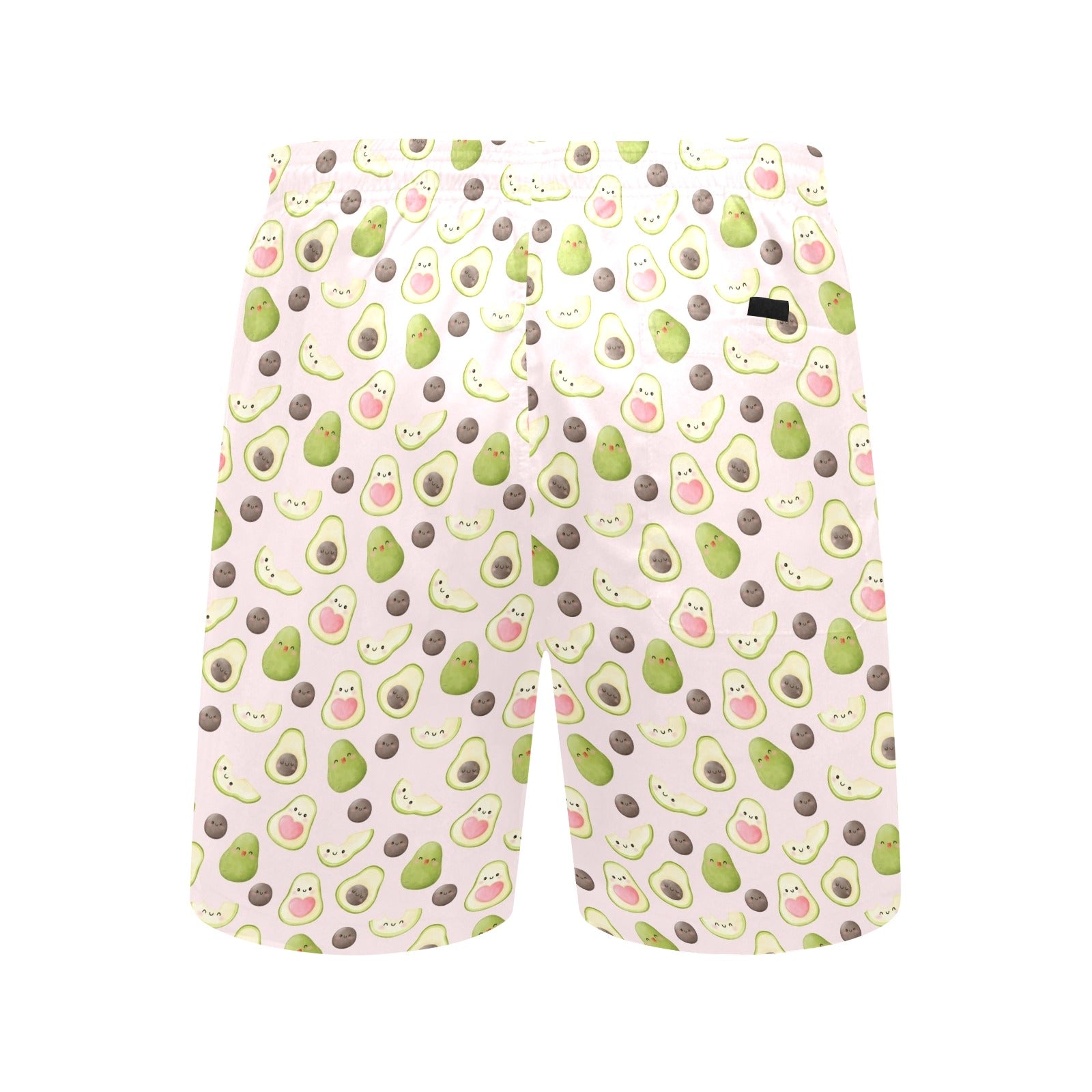 Avocado Love Men's Mid-Length Beach Shorts Men's Mid-Length Beach Shorts Food Printed Offshore