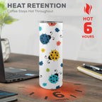 Ladybugs - 20oz Tall Skinny Tumbler with Lid and Straw