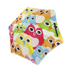 Bright Colourful Owls Kids Safe Round Corner Umbrella One Size Kids Safe Round Corner Umbrella animal Printed Offshore